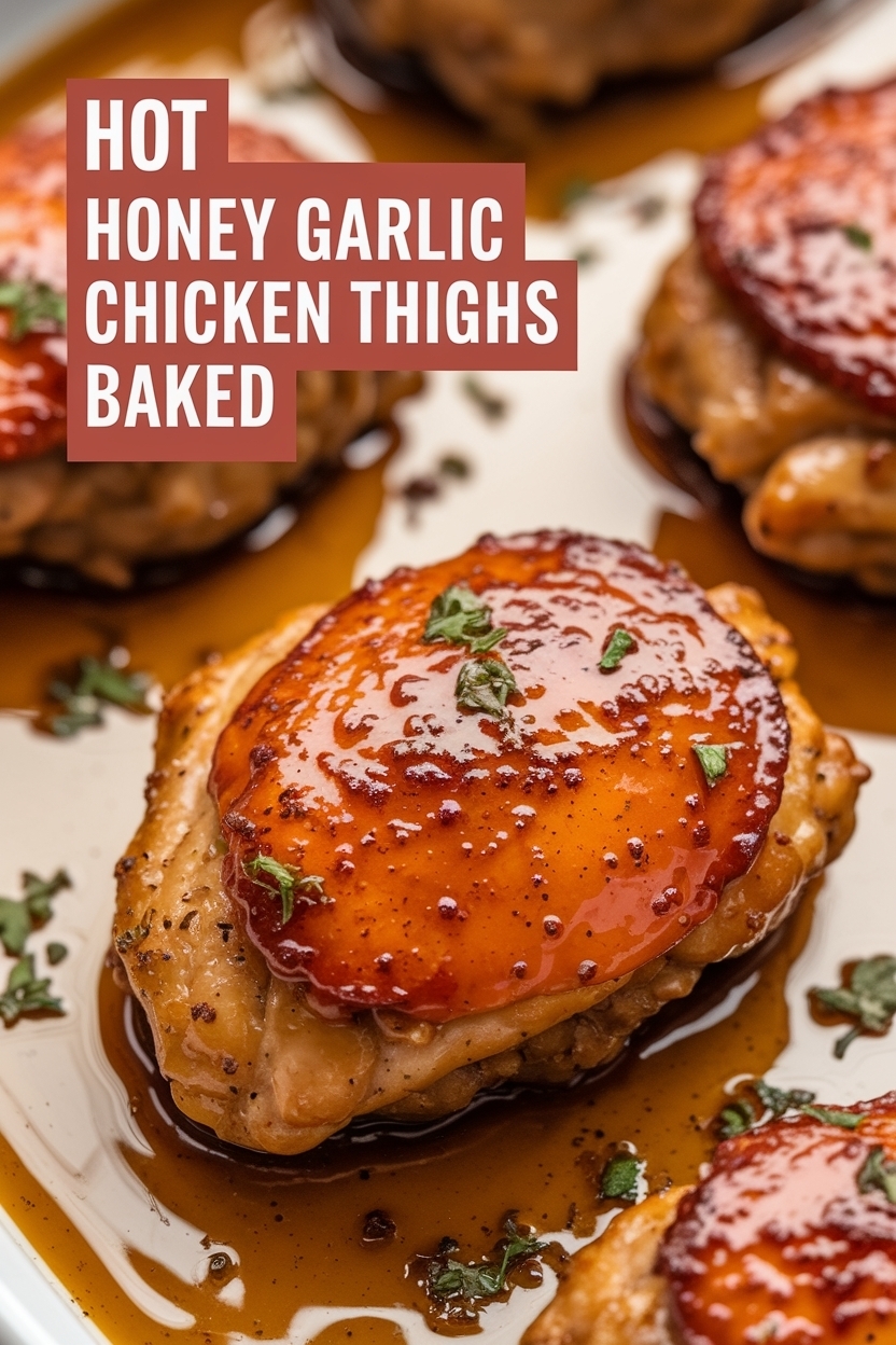 honey garlic chicken thighs baked