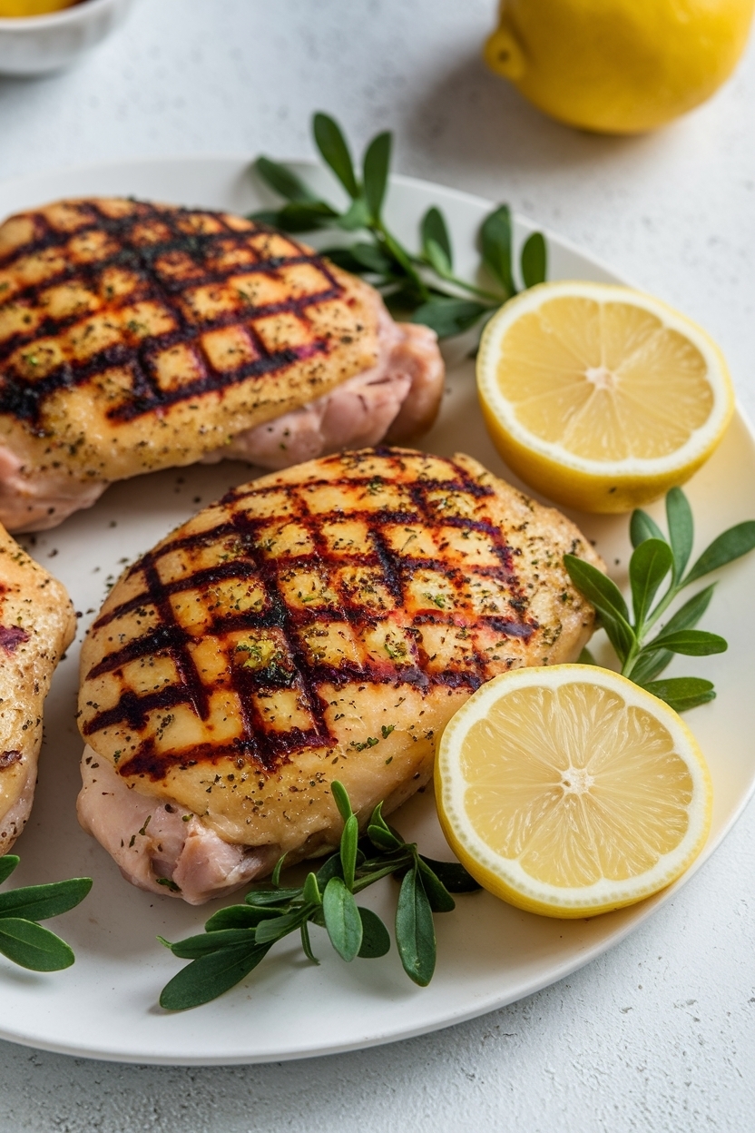lemon garlic chicken thighs grill