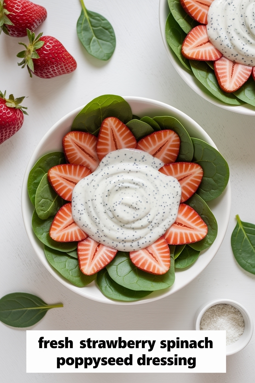 strawberry spinach salad poppyseed dressing