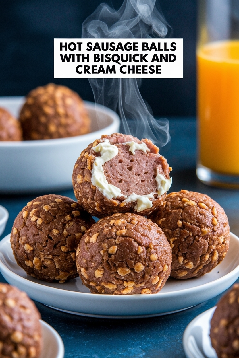 sausage balls with bisquick and cream cheese