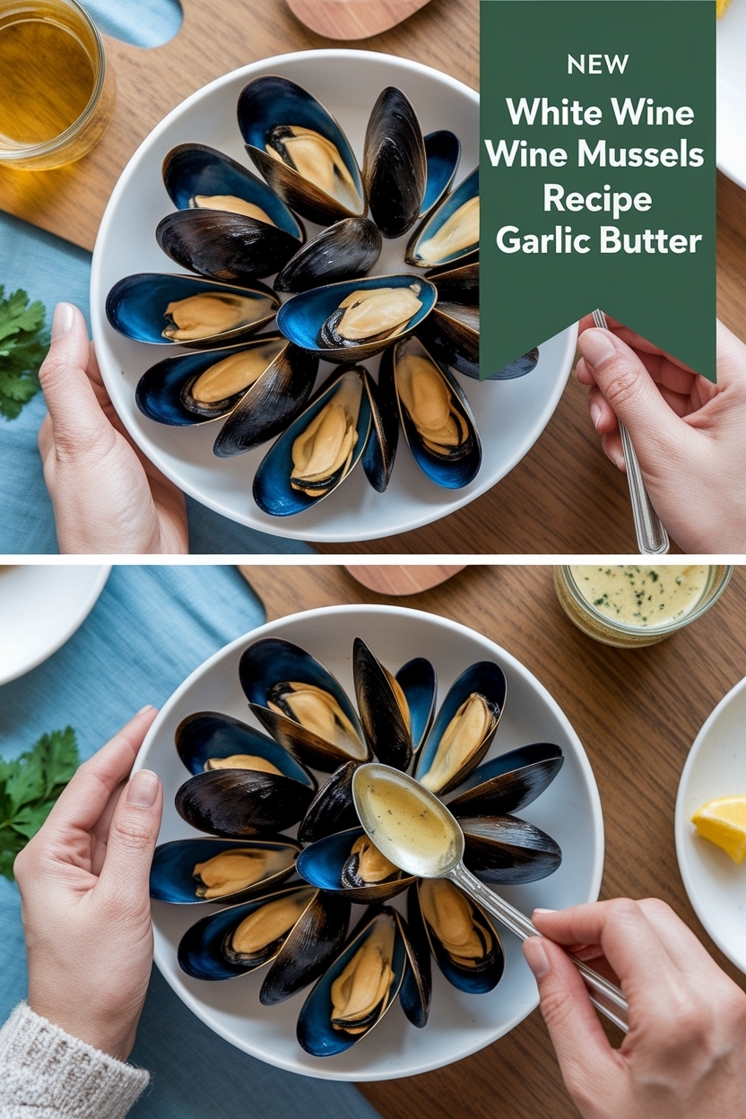 white wine mussels recipe garlic butter