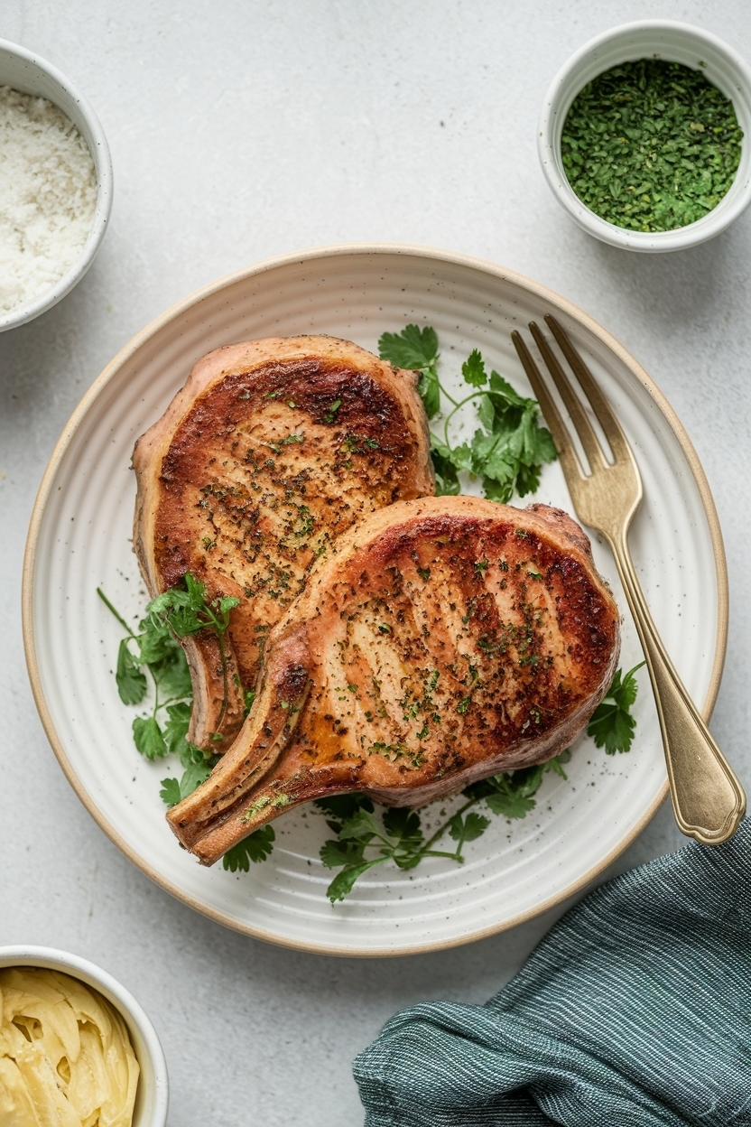 air fryer pork chops recipe bone in
