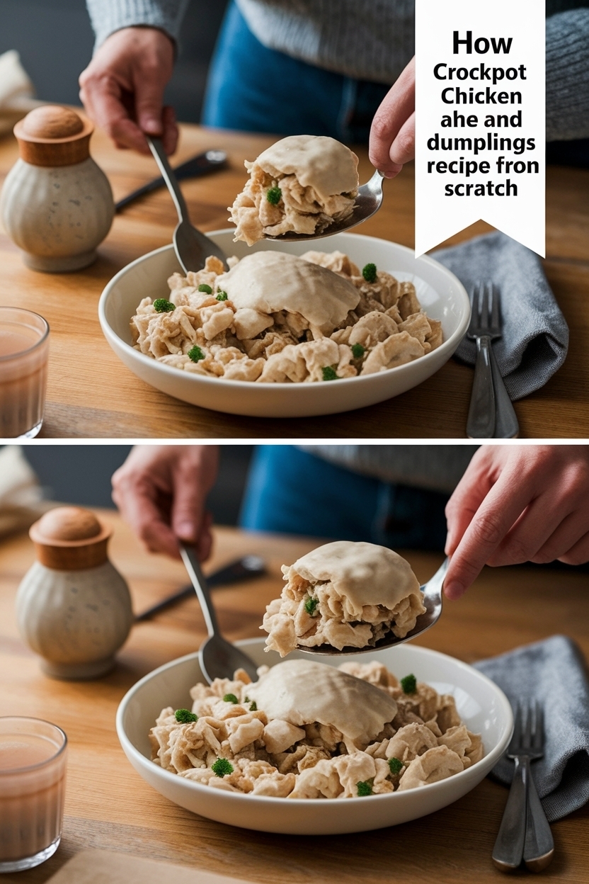 crockpot chicken and dumplings recipe from scratch