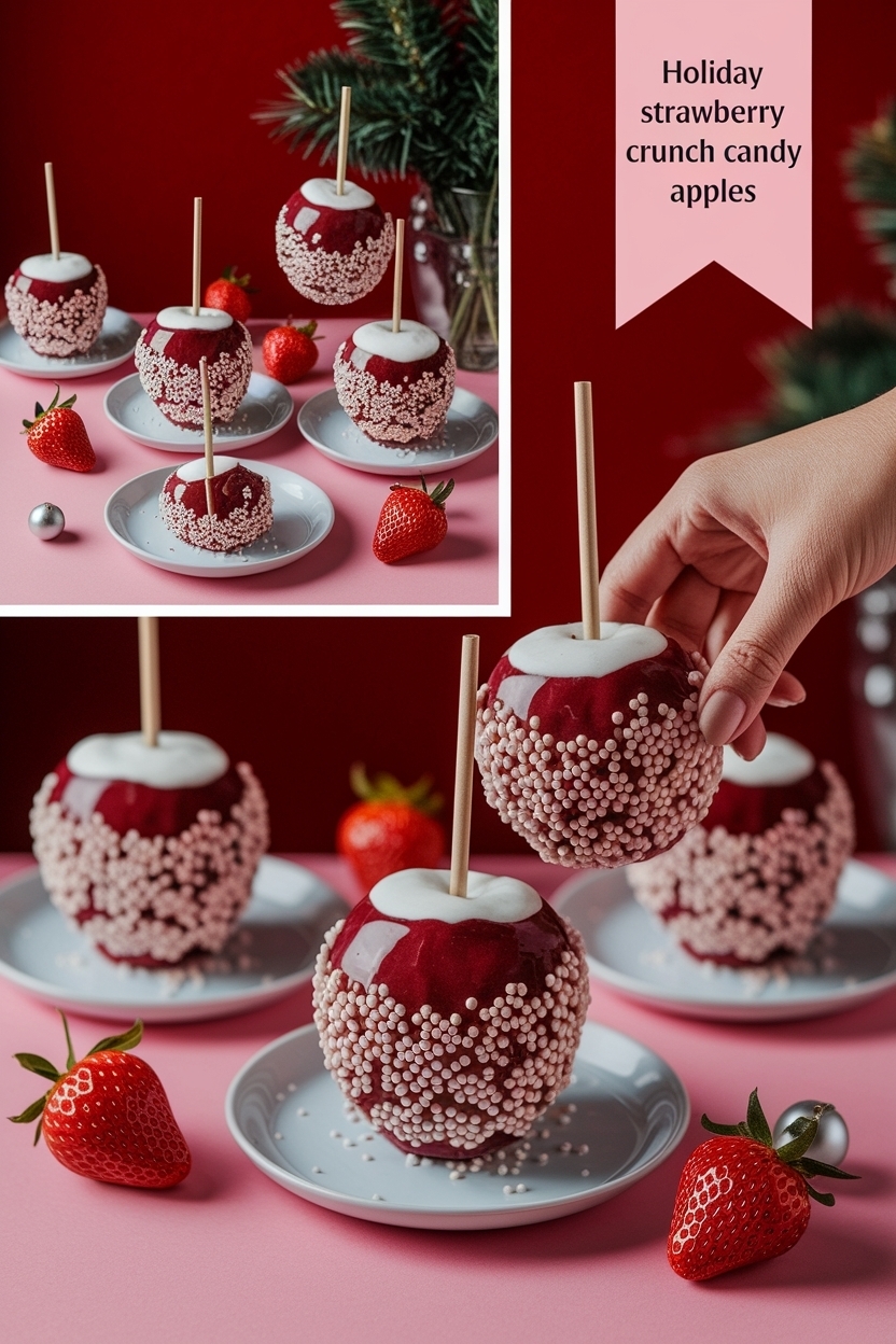 strawberry crunch candy apples