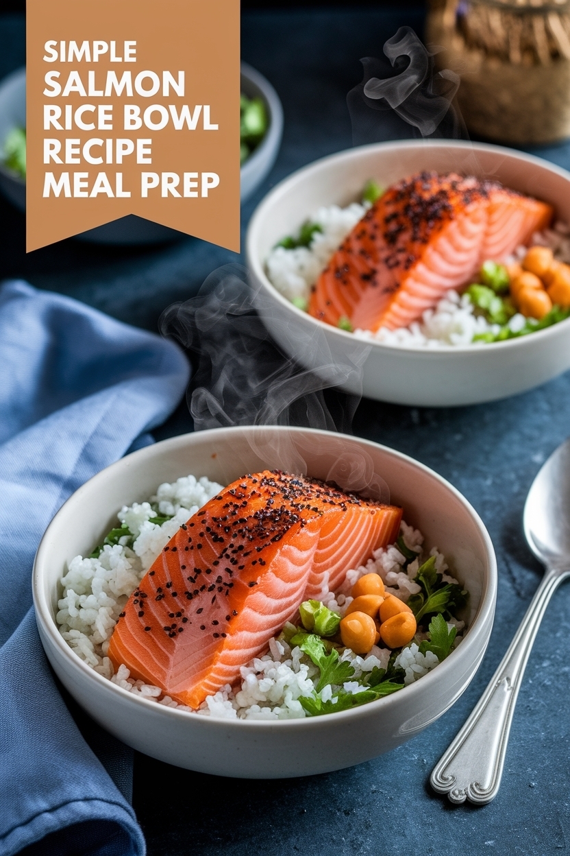 salmon rice bowl recipe meal prep