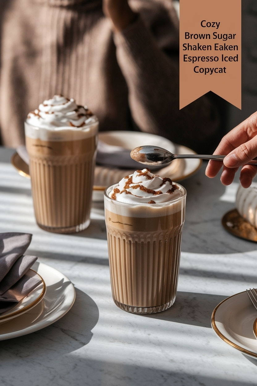 brown sugar shaken espresso iced copycat