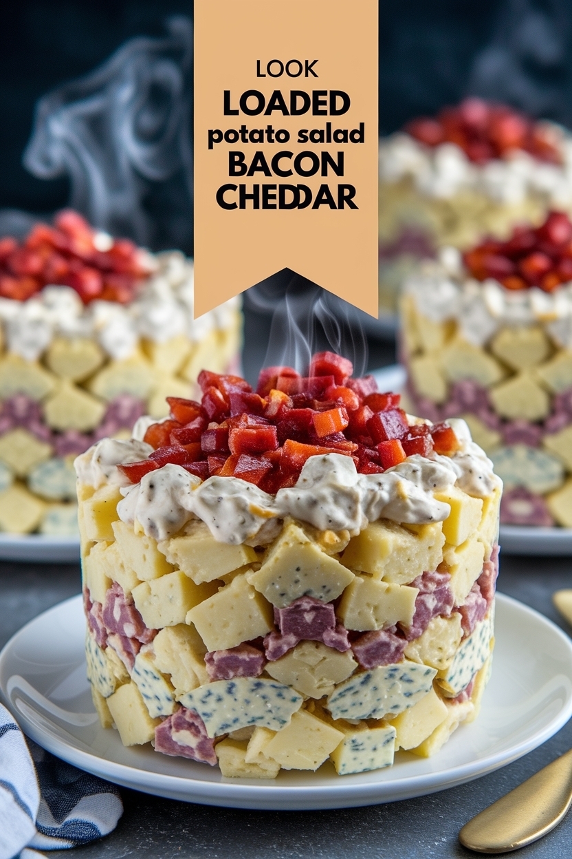 loaded potato salad bacon cheddar