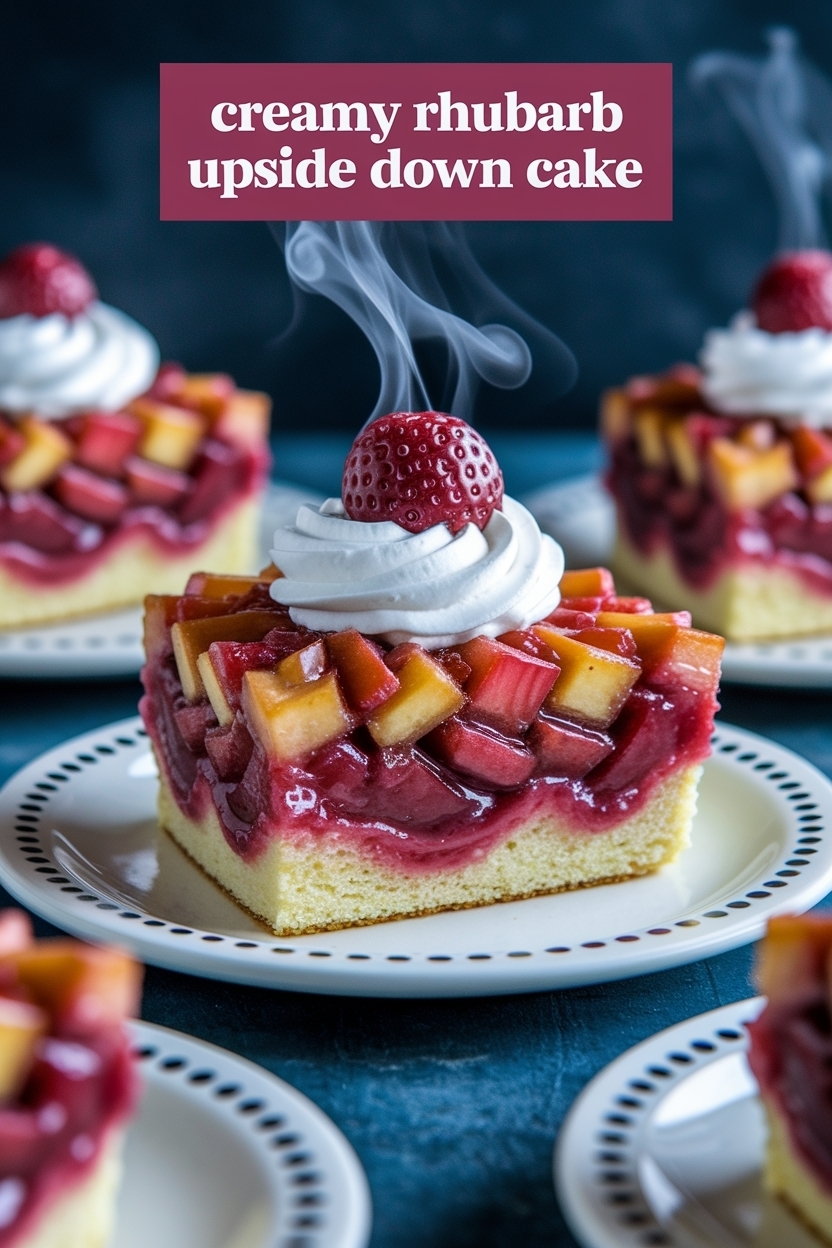 rhubarb upside down cake