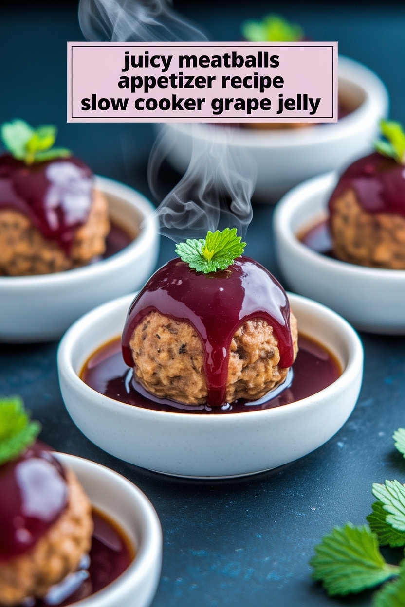 meatballs appetizer recipe slow cooker grape jelly