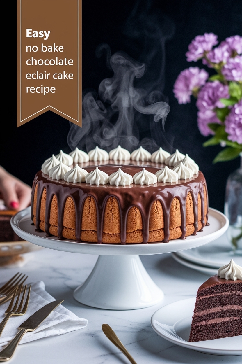 no bake chocolate eclair cake recipe