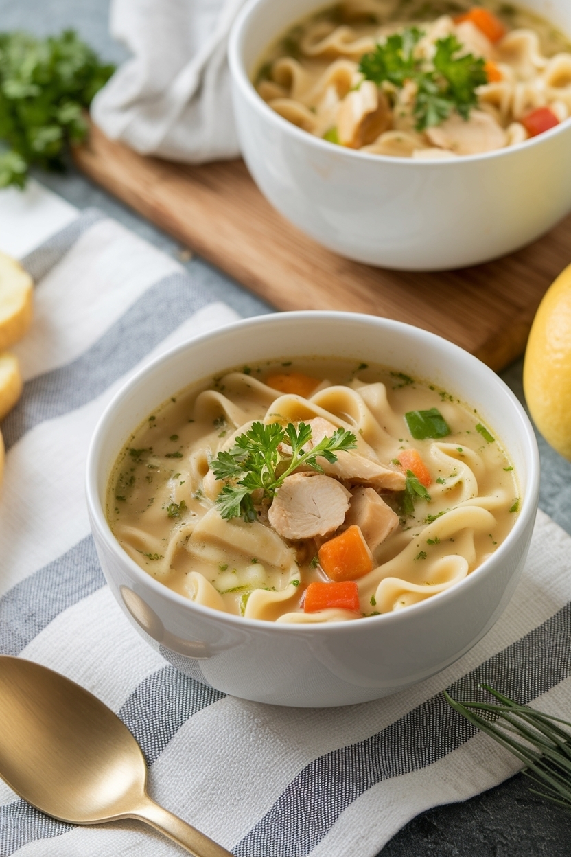 instant pot chicken noodle soup recipe from scratch