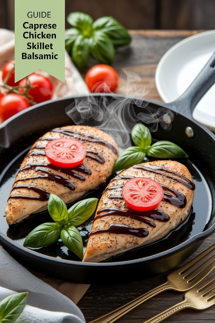 caprese chicken skillet balsamic