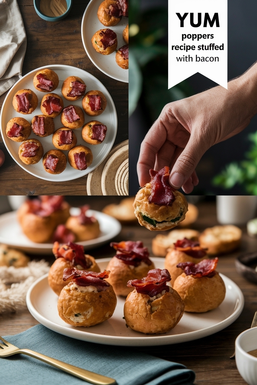 poppers recipe stuffed with bacon