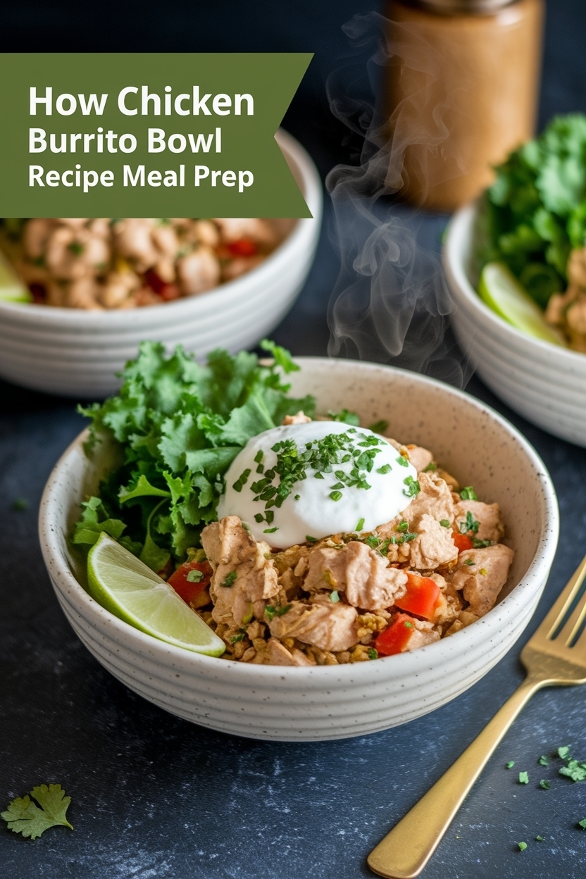 chicken burrito bowl recipe meal prep