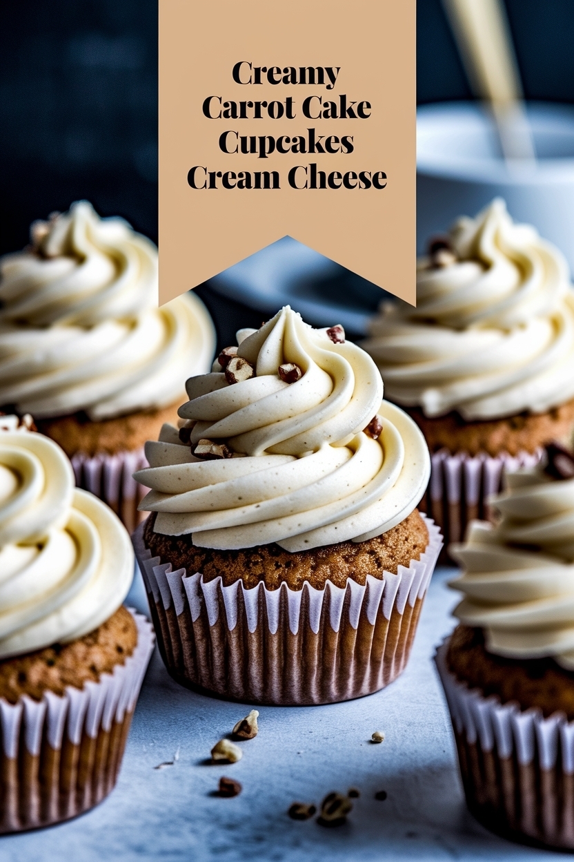 carrot cake cupcakes cream cheese