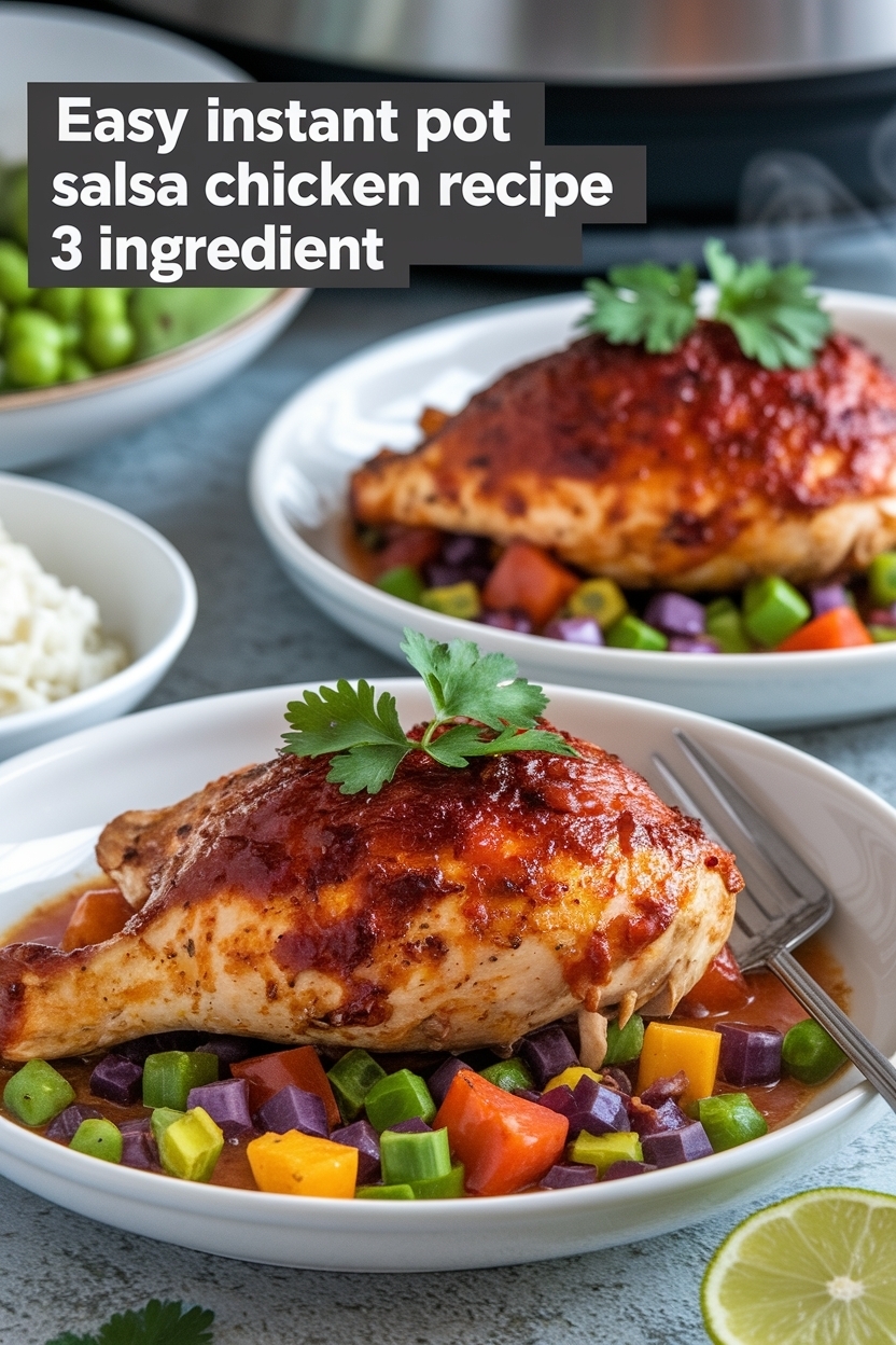 instant pot salsa chicken recipe 3 ingredient