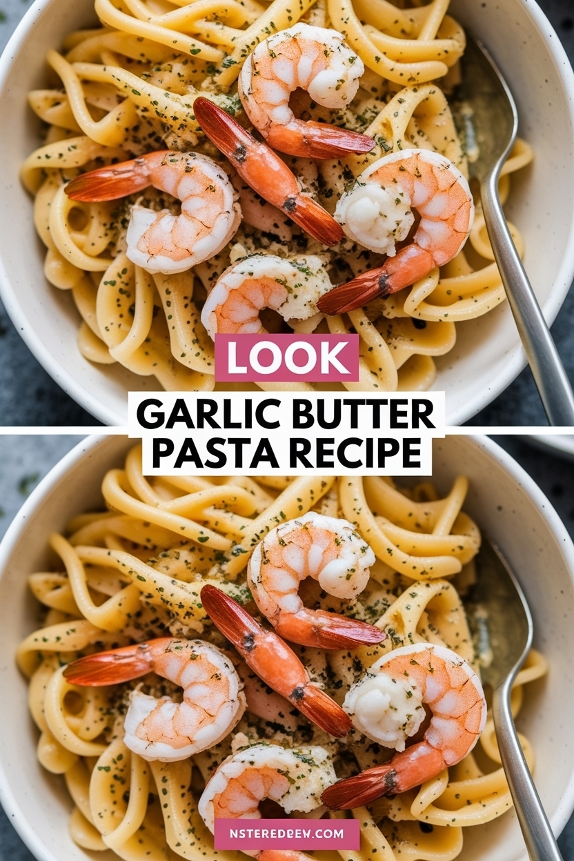 garlic butter shrimp pasta recipe