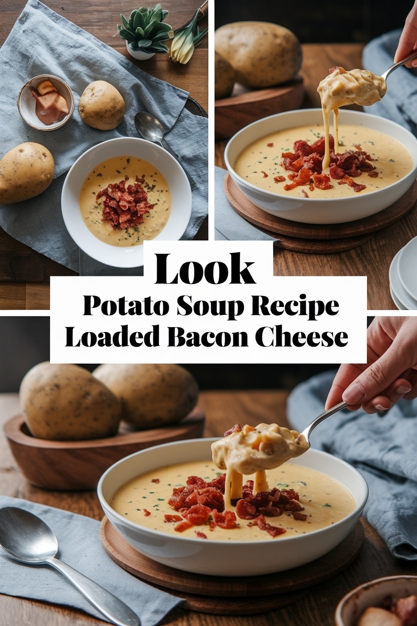potato soup recipe loaded bacon cheese