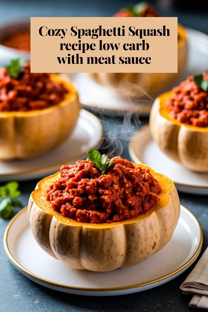 spaghetti squash recipe low carb with meat sauce