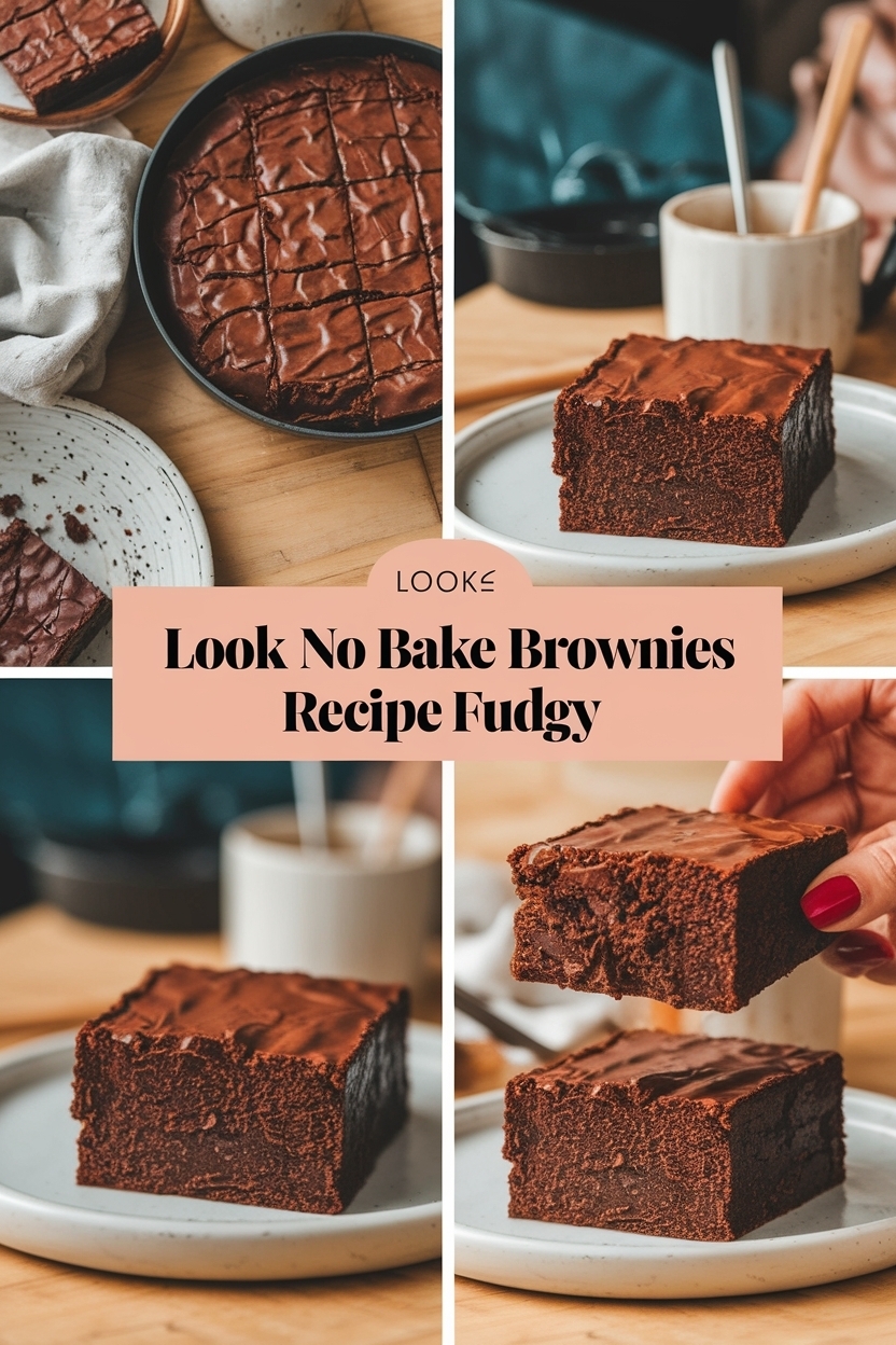 no bake brownies recipe fudgy