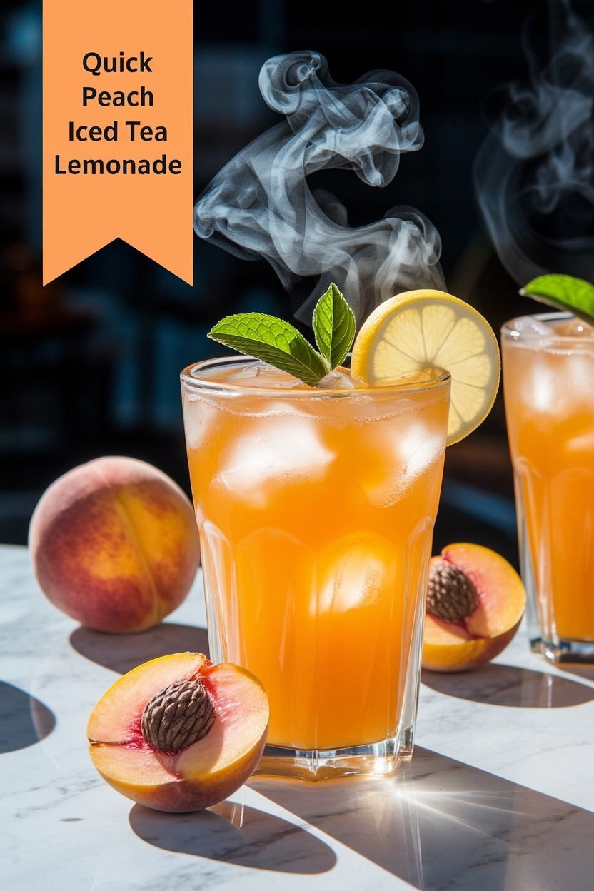 peach iced tea lemonade