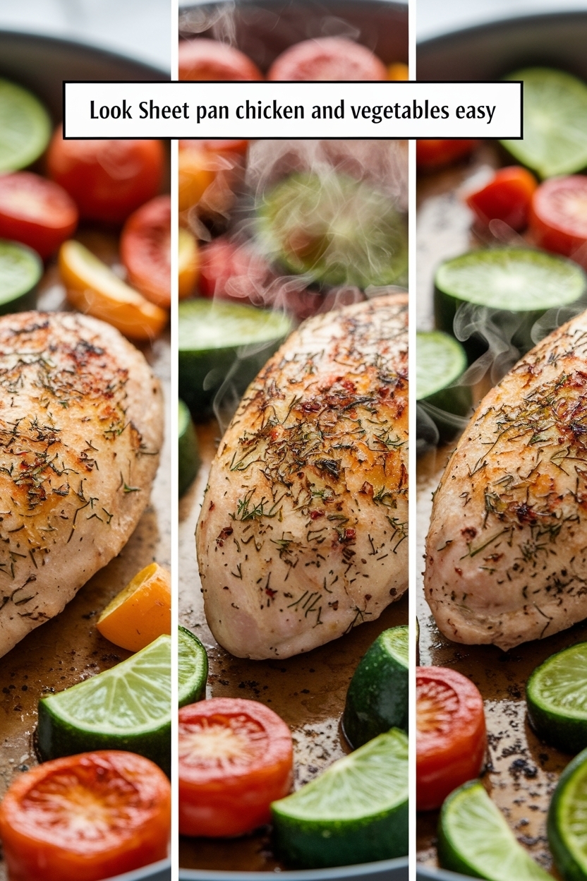 sheet pan chicken and vegetables easy