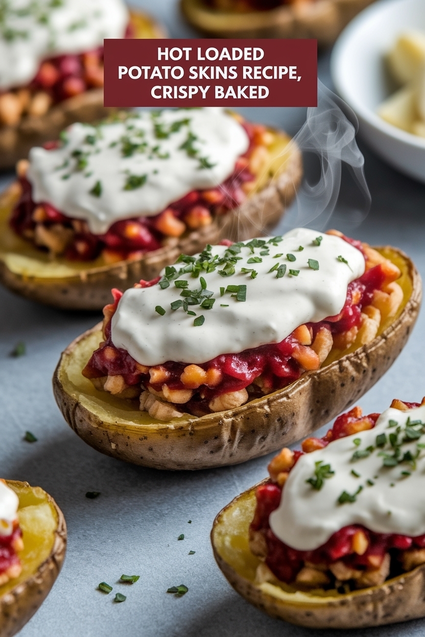 loaded potato skins recipe crispy baked