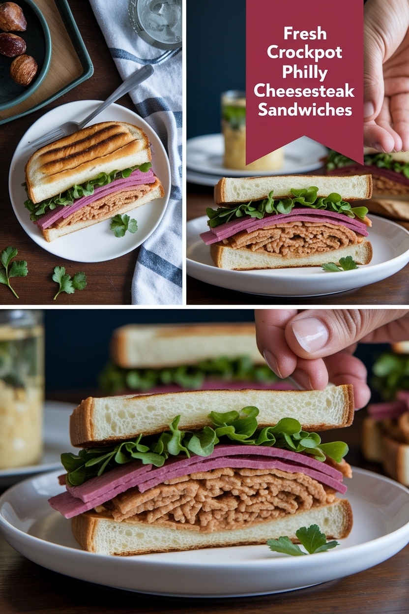 crockpot philly cheesesteak recipe sandwiches