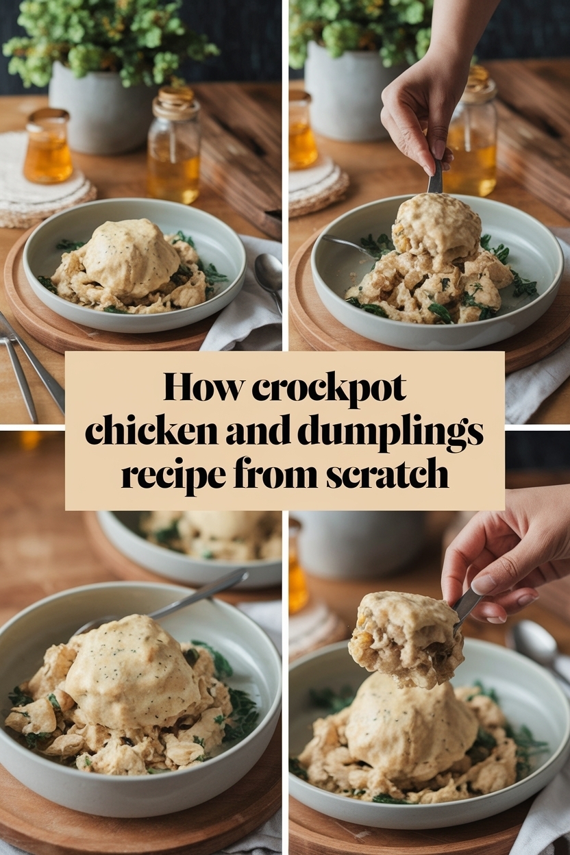 crockpot chicken and dumplings recipe from scratch