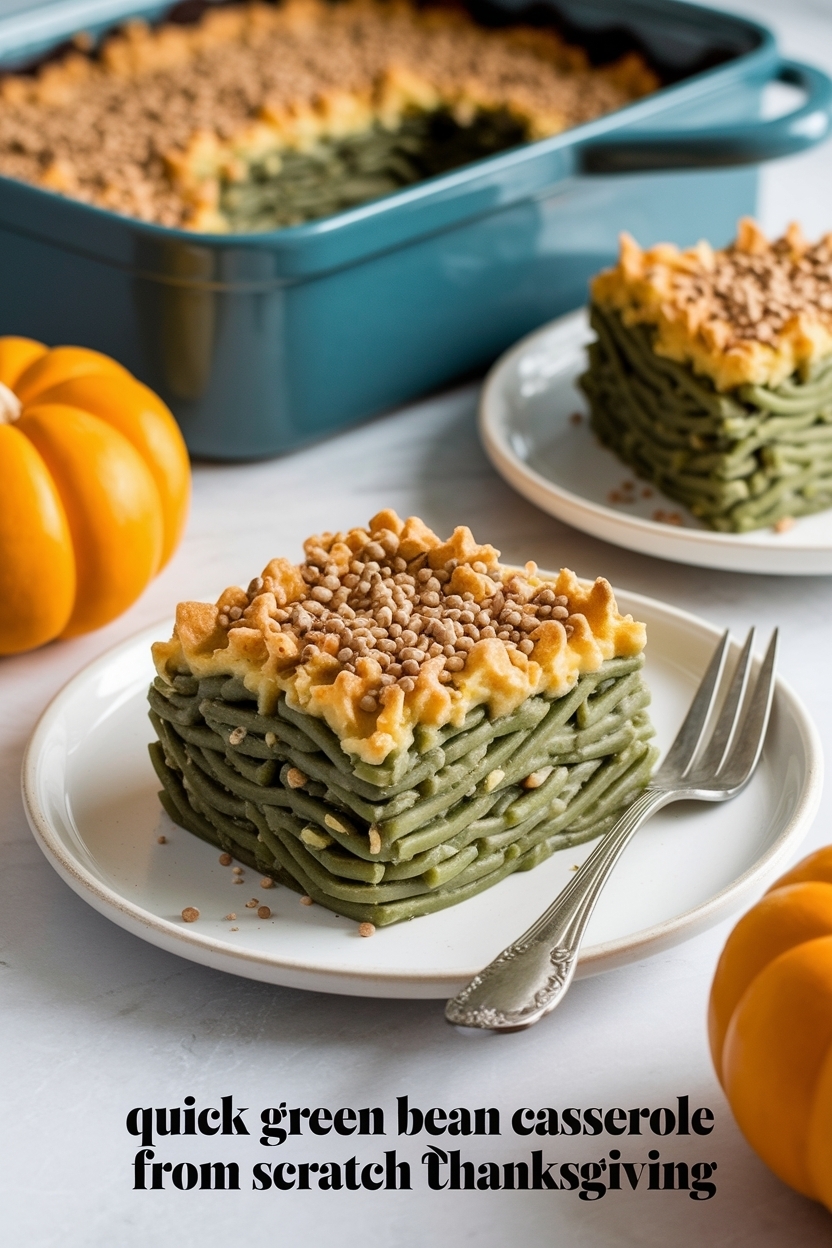 green bean casserole recipe from scratch - Extra Photo