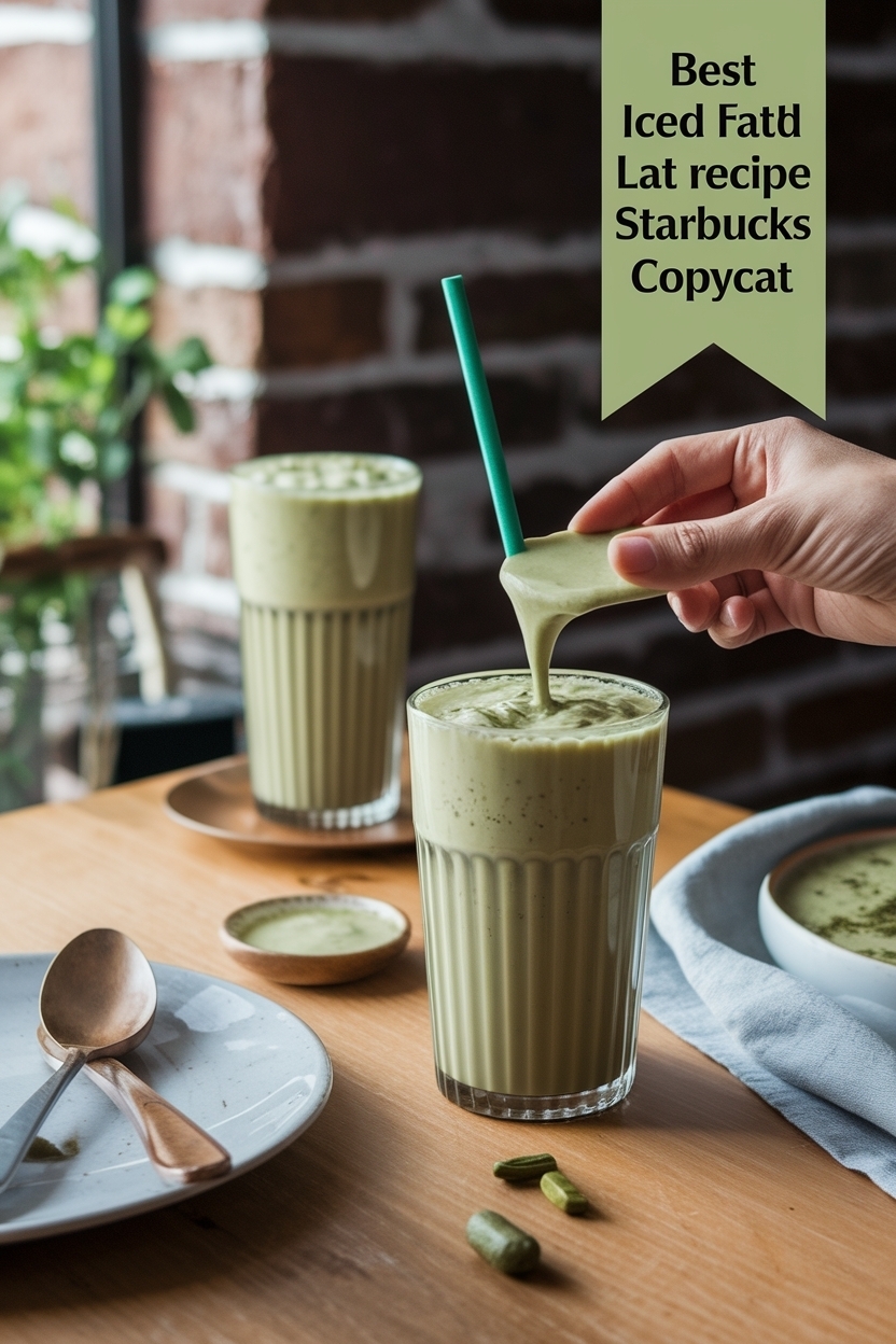 iced matcha latte recipe starbucks copycat