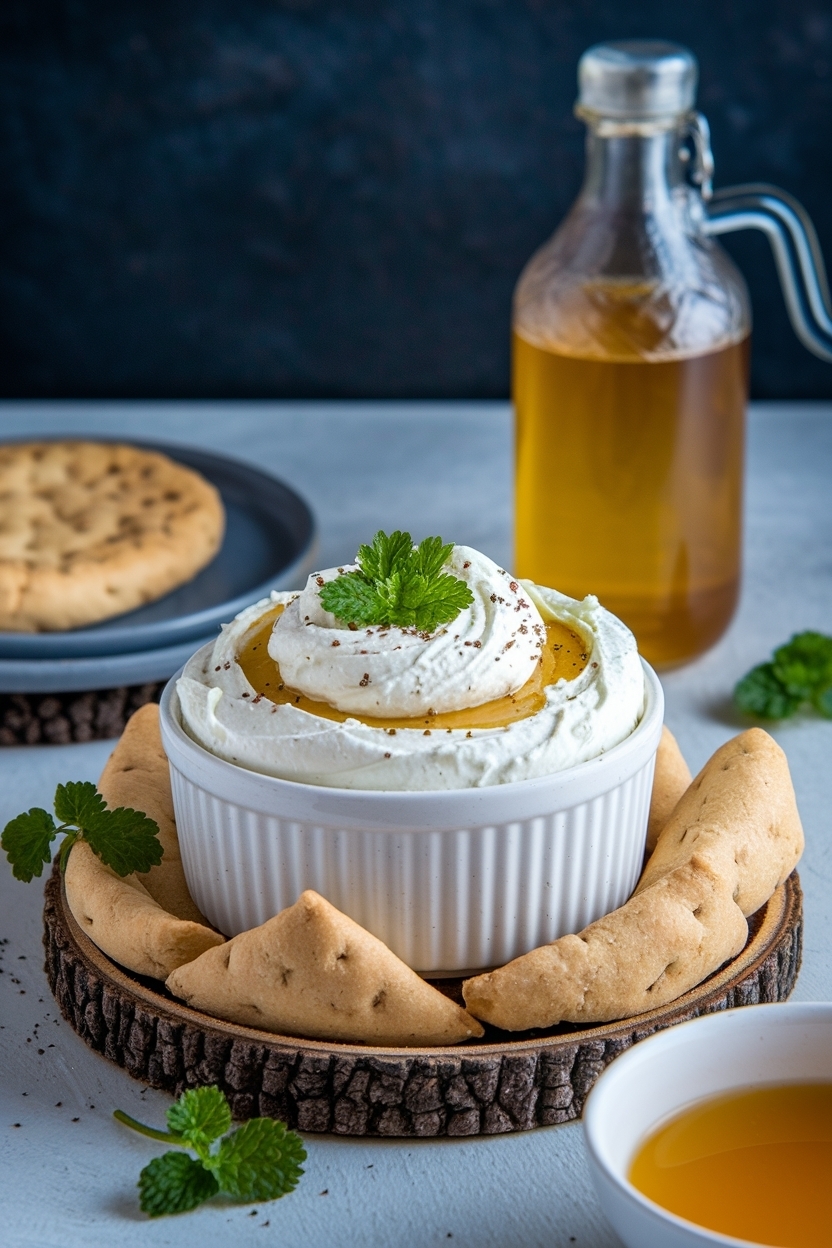 whipped feta dip recipe baked with honey