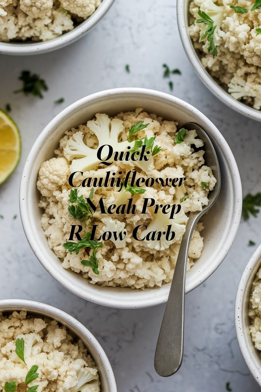 cauliflower rice meal prep recipe low carb