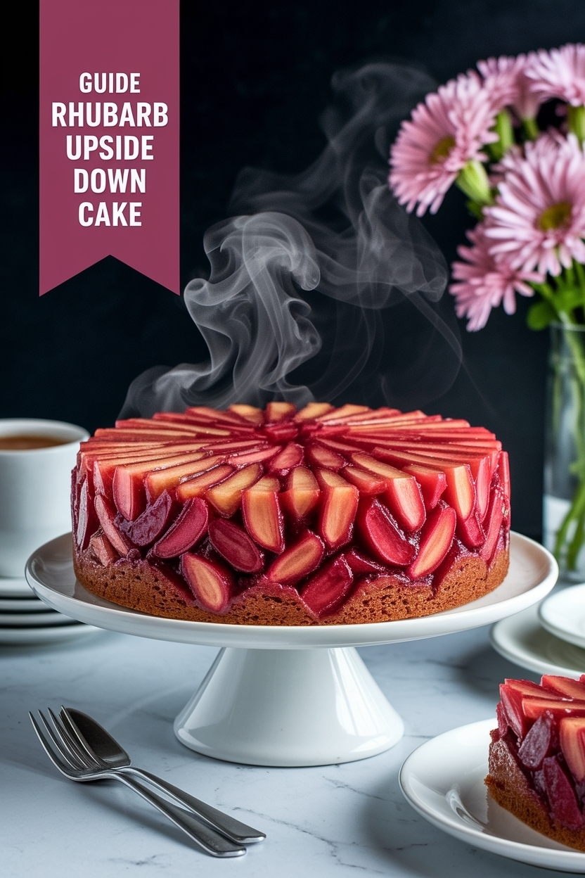 rhubarb upside down cake