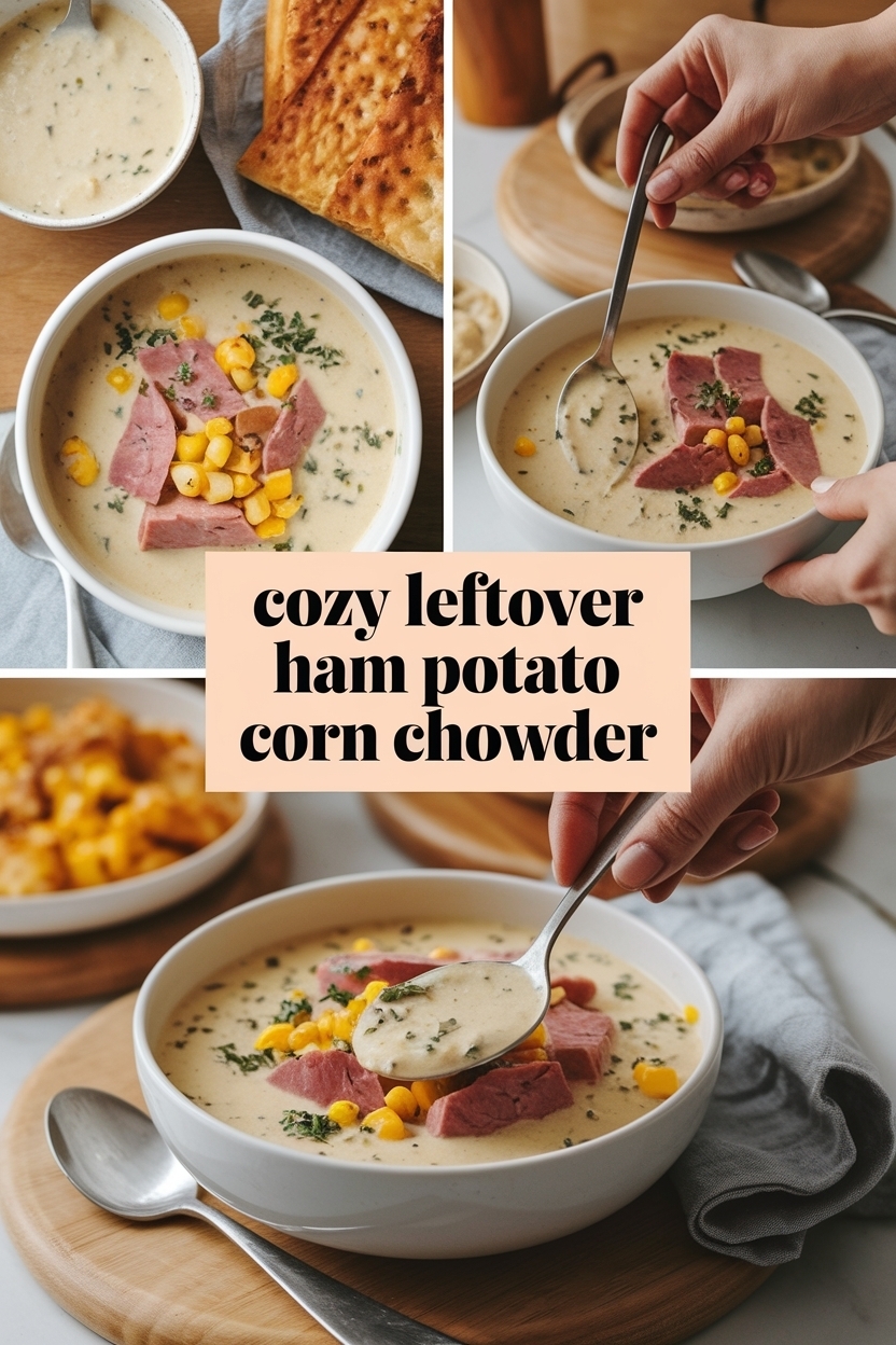 leftover ham potato corn chowder