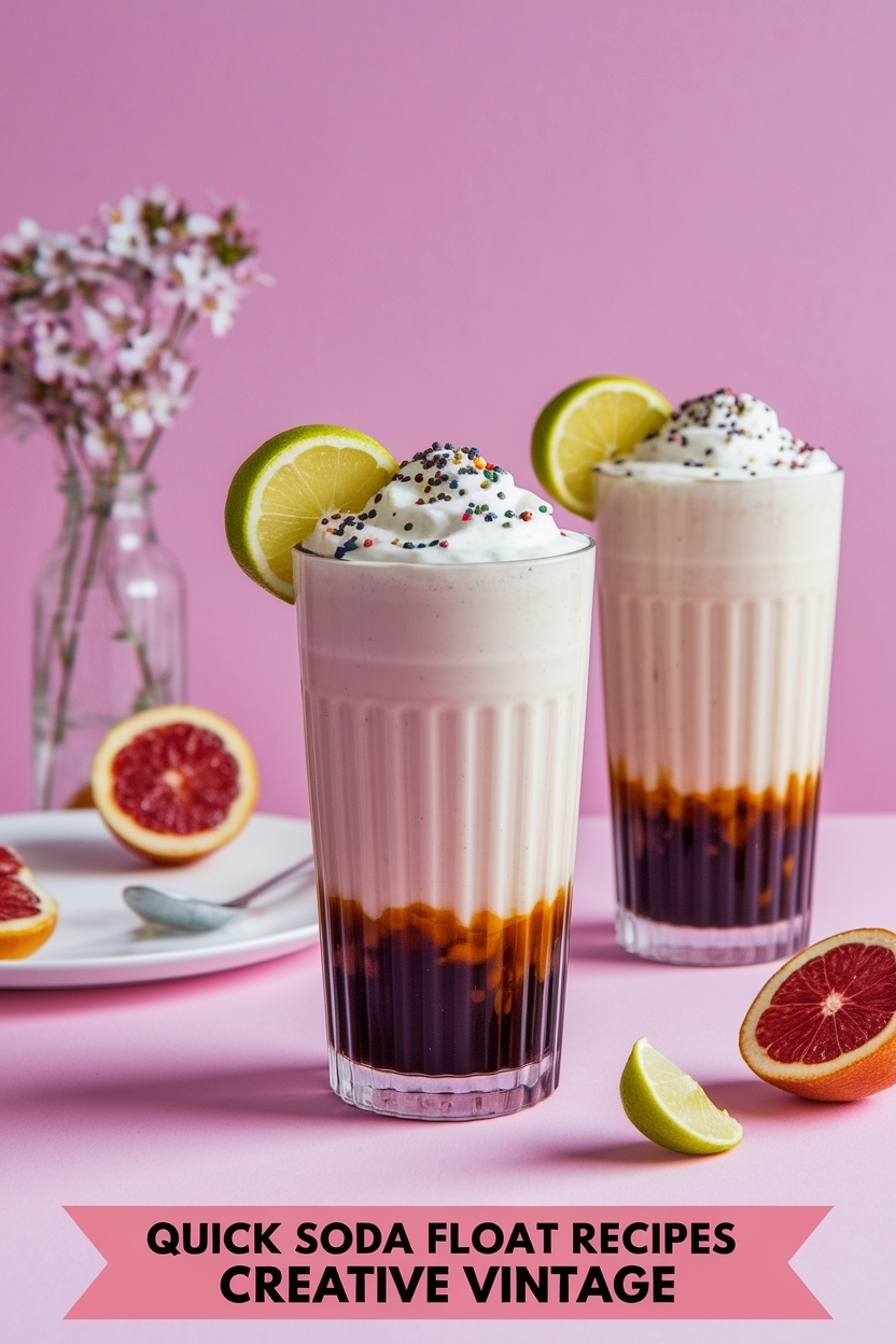 soda float recipes creative vintage