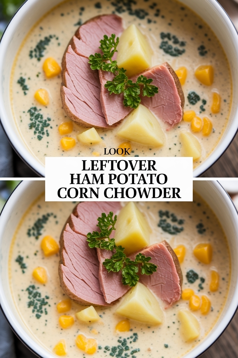 leftover ham potato corn chowder