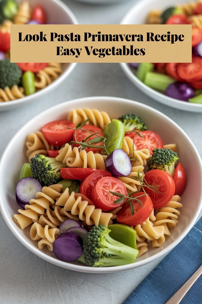 pasta primavera recipe easy vegetables