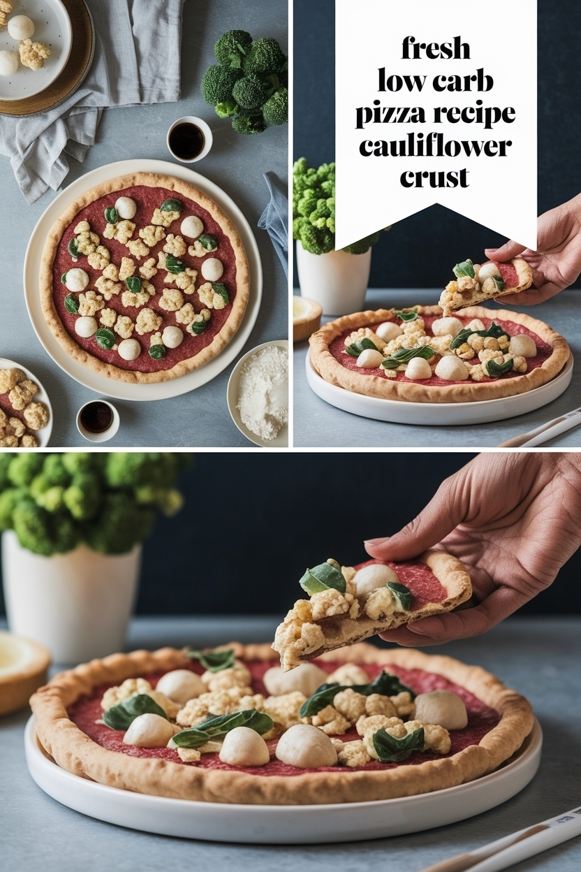 low carb pizza recipe cauliflower crust