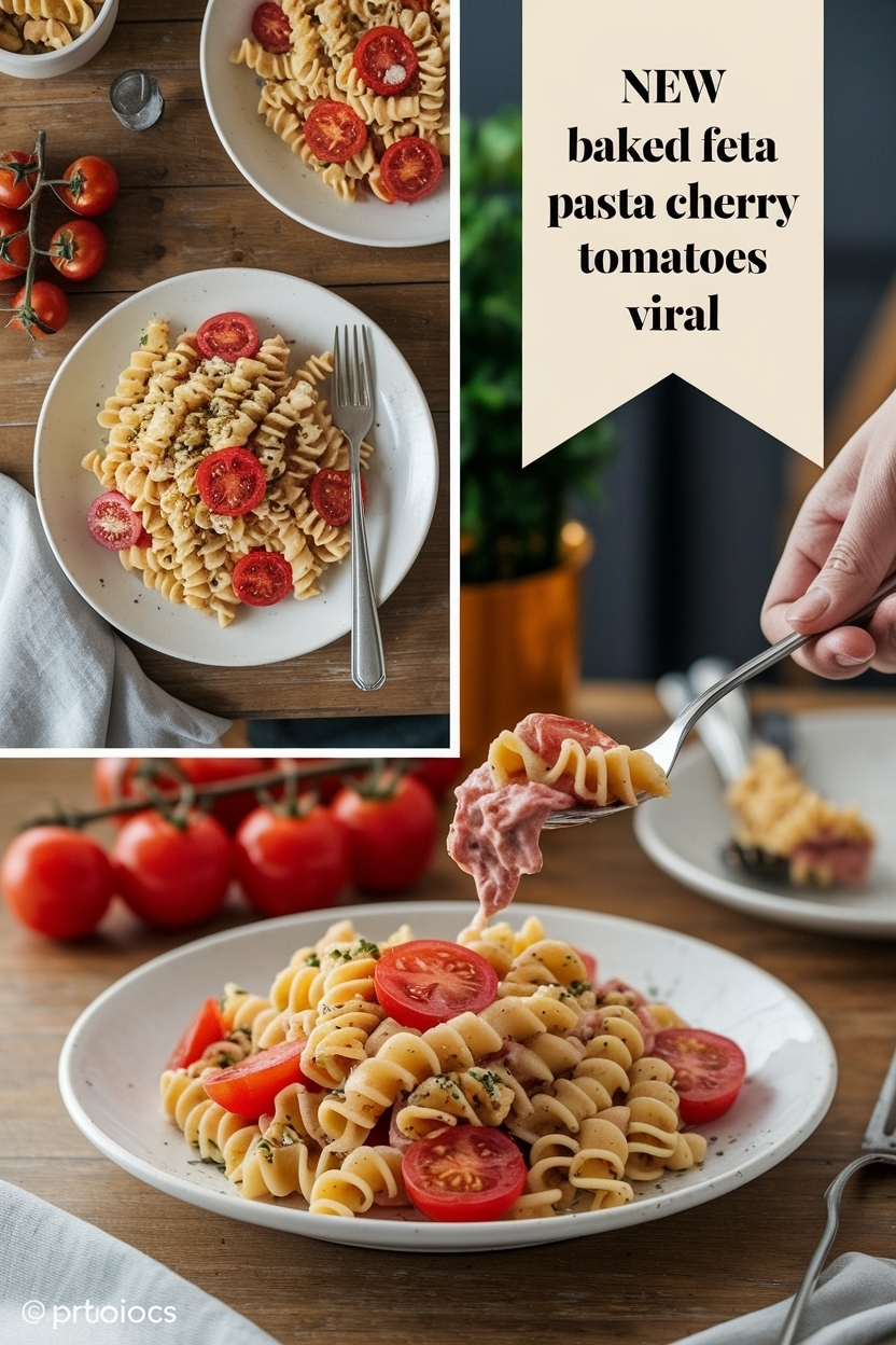 baked feta pasta cherry tomatoes viral