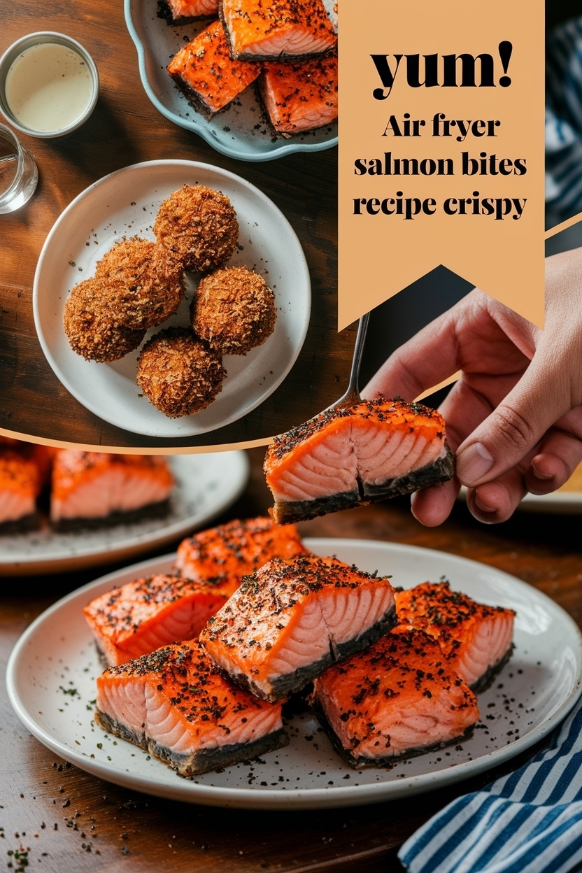 air fryer salmon bites recipe crispy