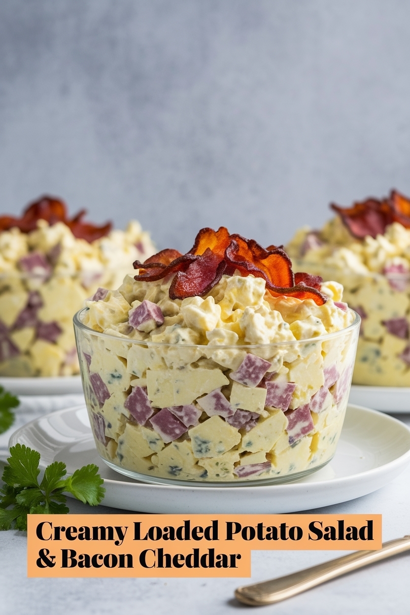 loaded potato salad bacon cheddar