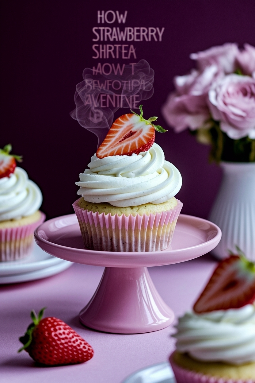 strawberry shortcake cupcakes valentine