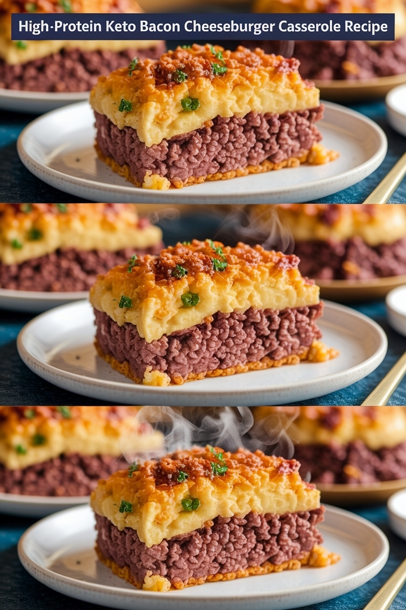 keto bacon cheeseburger casserole recipe