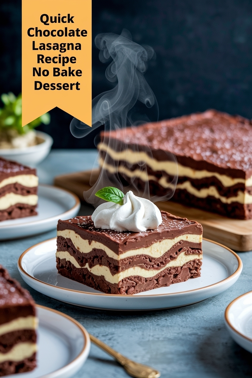 chocolate lasagna recipe no bake dessert