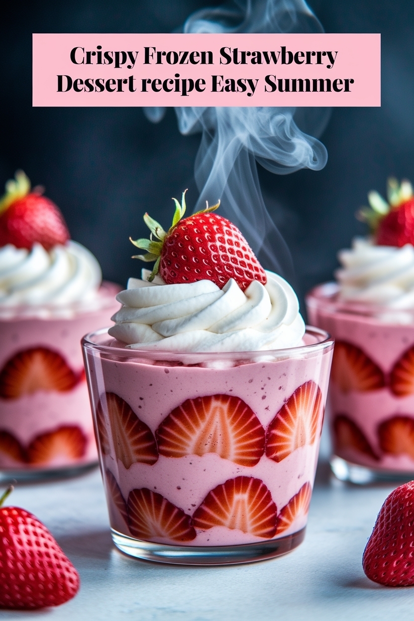 frozen strawberry dessert recipe easy summer