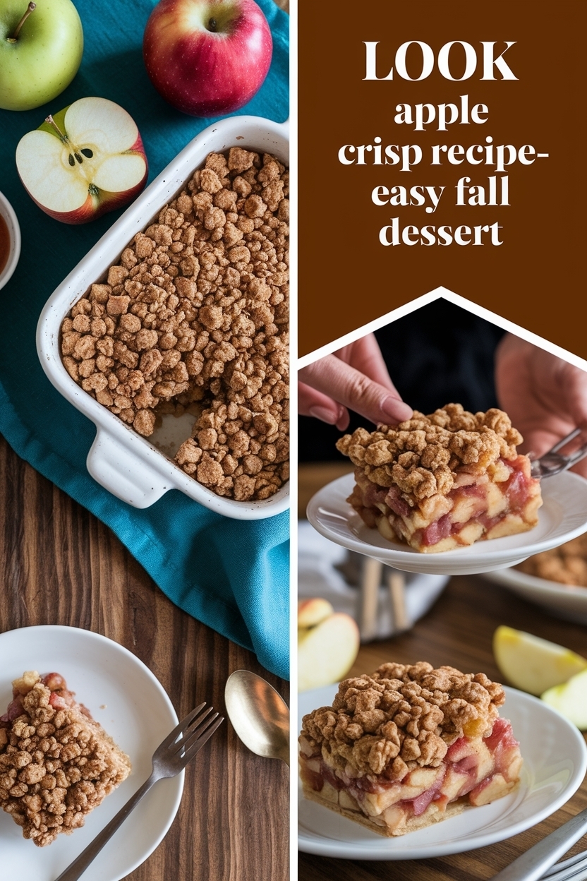 apple crisp recipe easy fall dessert