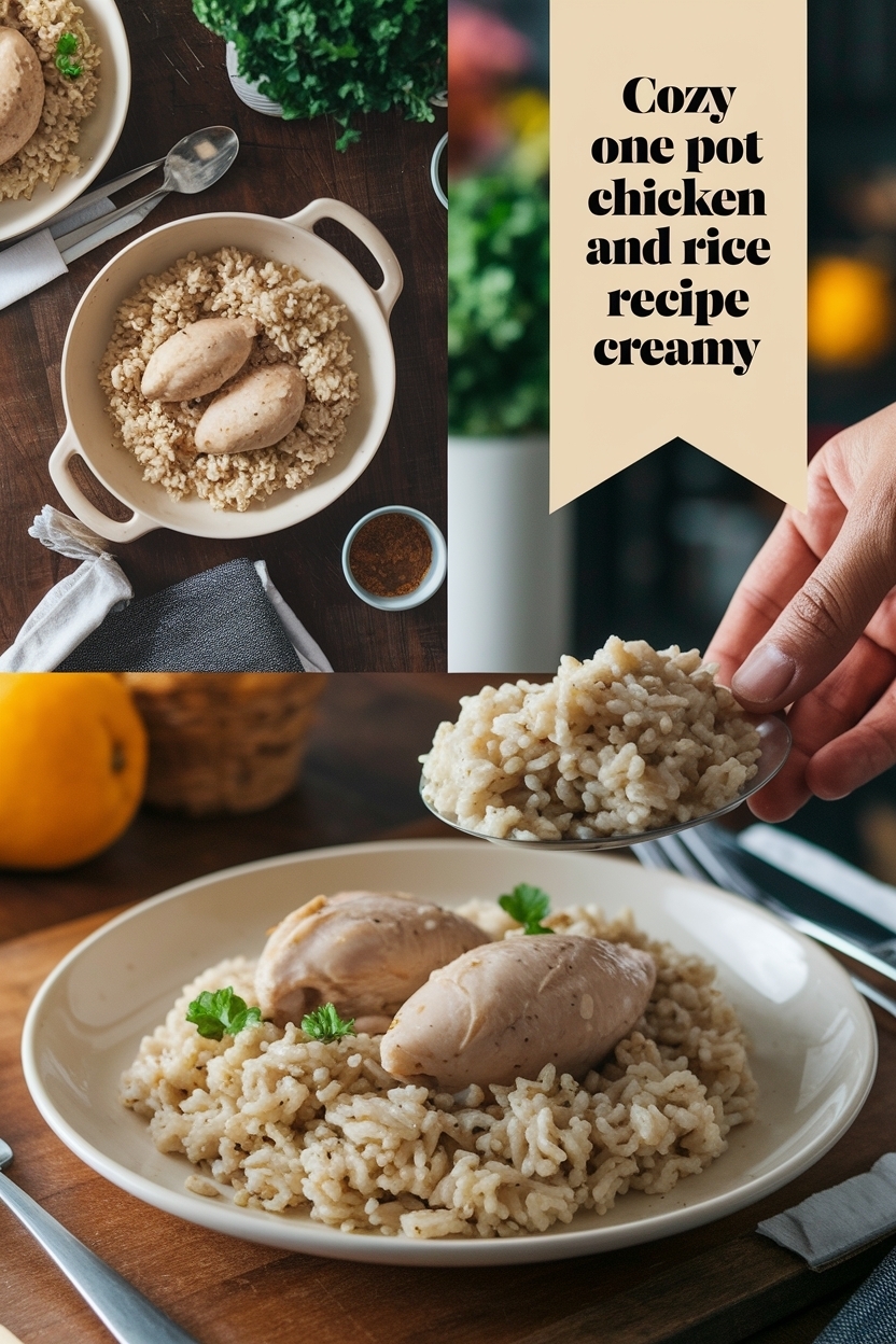 one pot chicken and rice recipe creamy