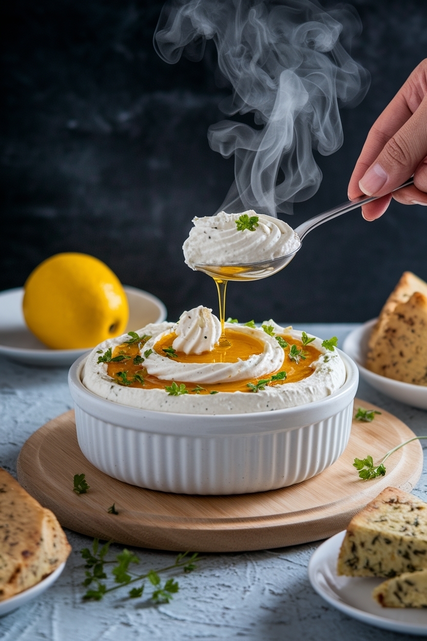 whipped feta dip recipe baked with honey