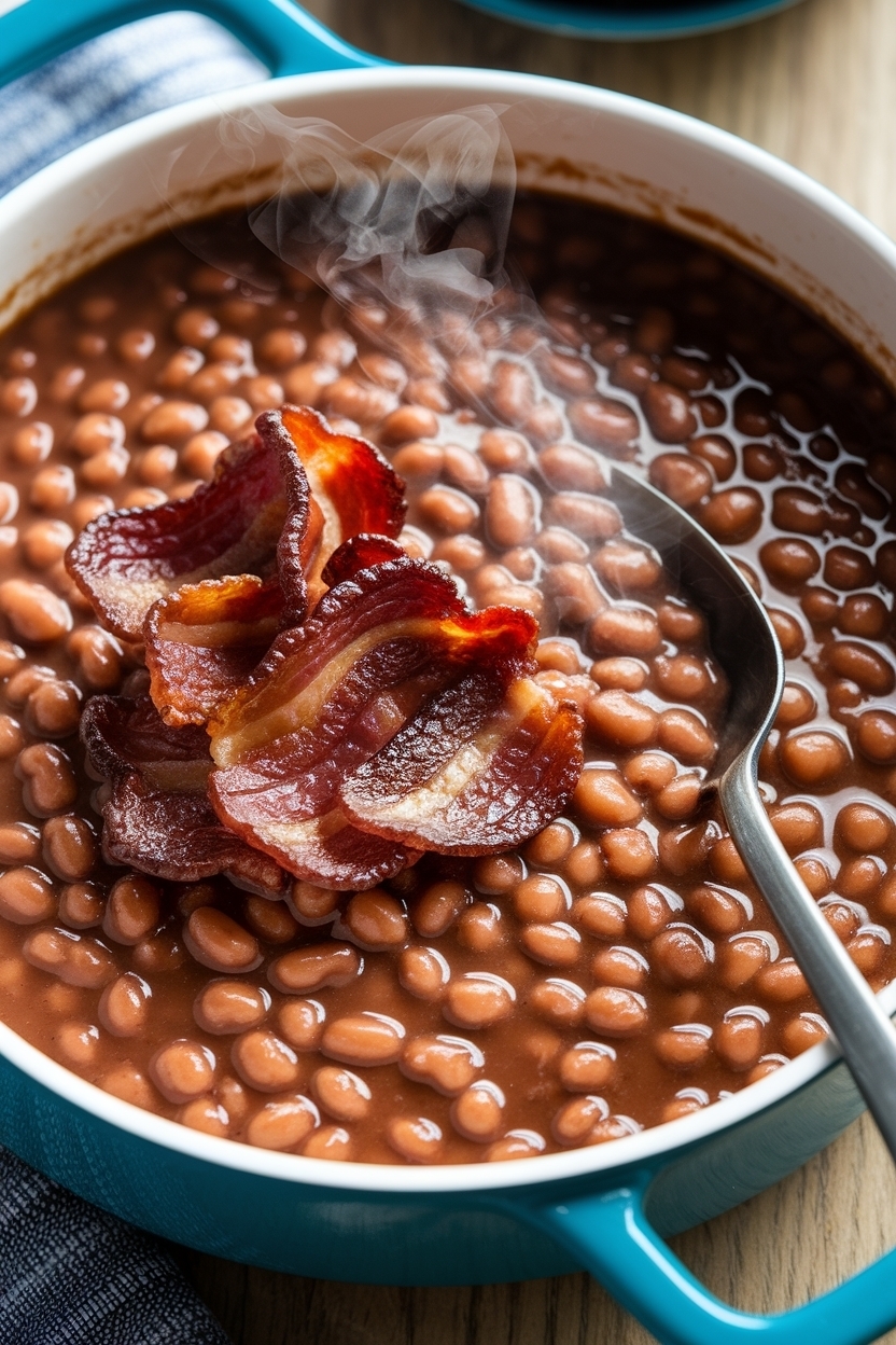 baked beans with bacon brown sugar